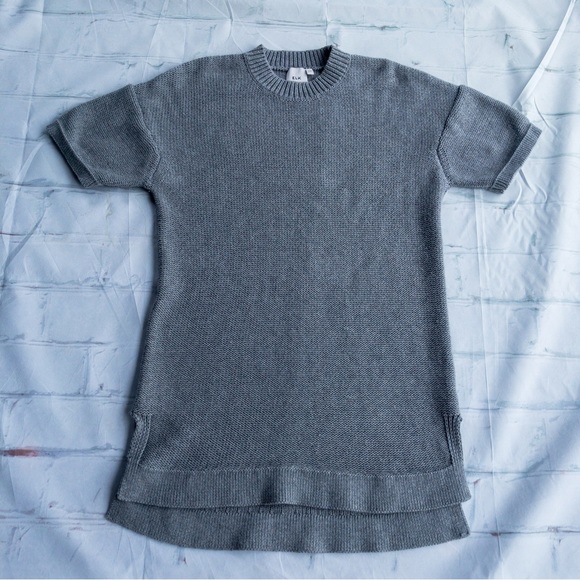 ELK The Label Short Sleeve Chunky Knit Wool Knit Dress/Sweater S/M - Picture 13 of 17